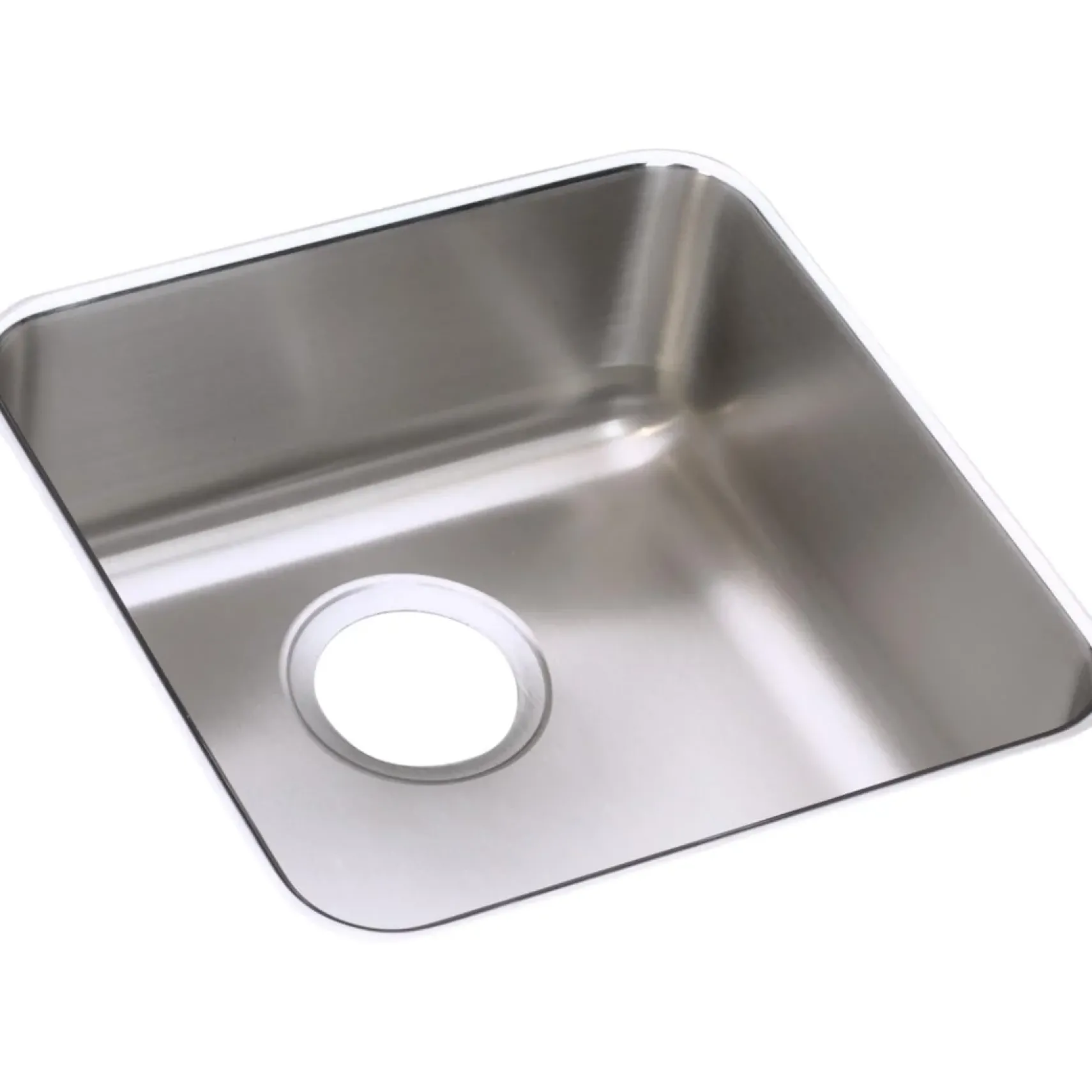 Elkay Lustertone Classic 15" Stainless Steel Kitchen Sink, 18 Gauge, Lustrous Satin, ELUH1212