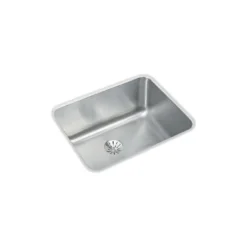 Elkay Lustertone Classic 21" Stainless Steel Kitchen Sink, 18 Gauge, Lustrous Satin, ELUH1814PD