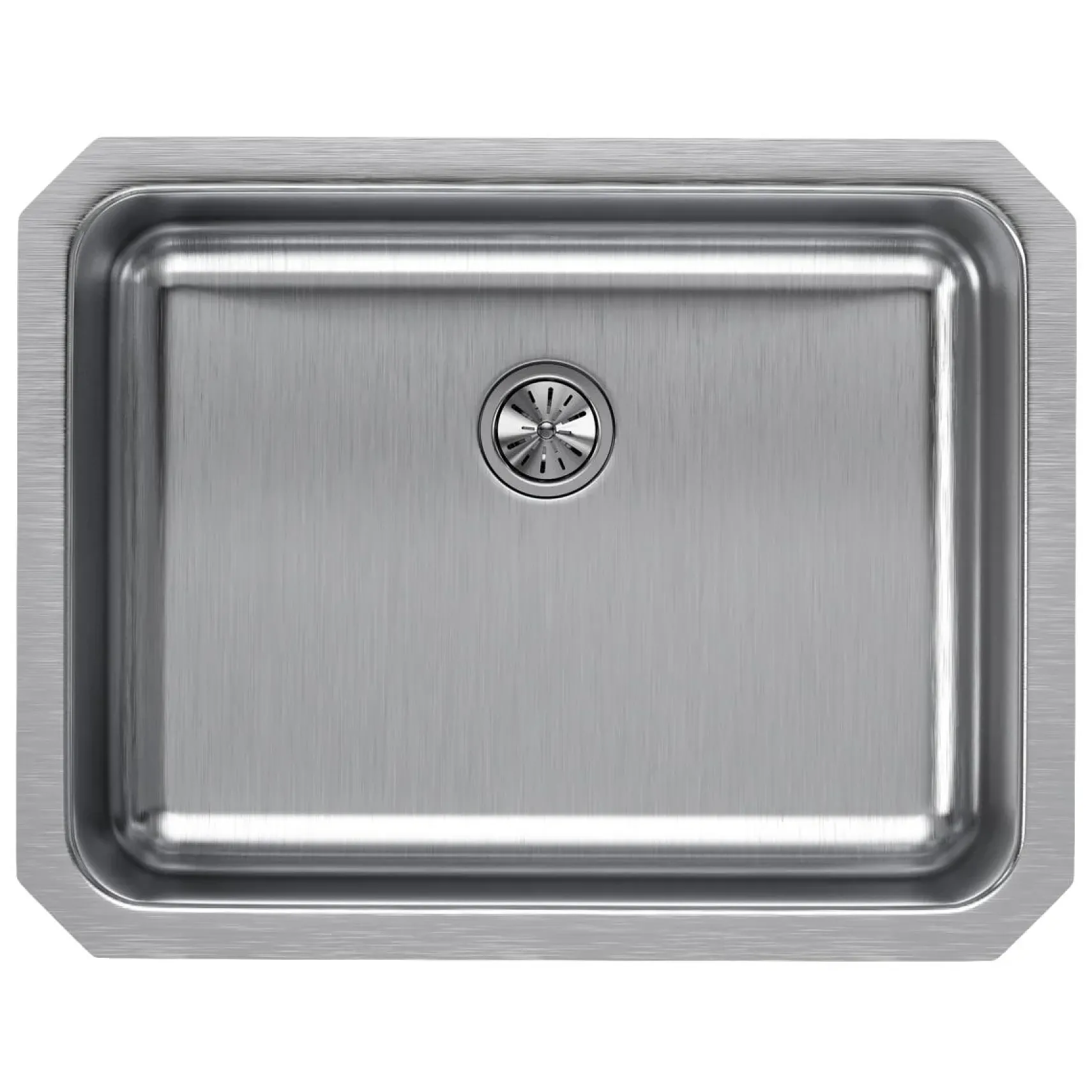 Elkay Lustertone Classic 24" Stainless Steel Kitchen Sink, 18 Gauge, Lustrous Satin, ELUH2115PD