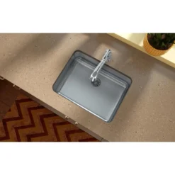 Elkay Lustertone Classic 24" Stainless Steel Kitchen Sink, 18 Gauge, Lustrous Satin, ELUH2115PD