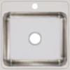 Elkay Lustertone Classic 22" Stainless Steel Kitchen Sink, 18 Gauge, Lustrous Satin, 1 Faucet Hole, LR22221