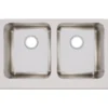 Elkay Lustertone Classic 33" Stainless Steel Farmhouse Kitchen Sink, 50/50 Double Bowl, 18 Gauge, Lustrous Satin, ELUHF3320