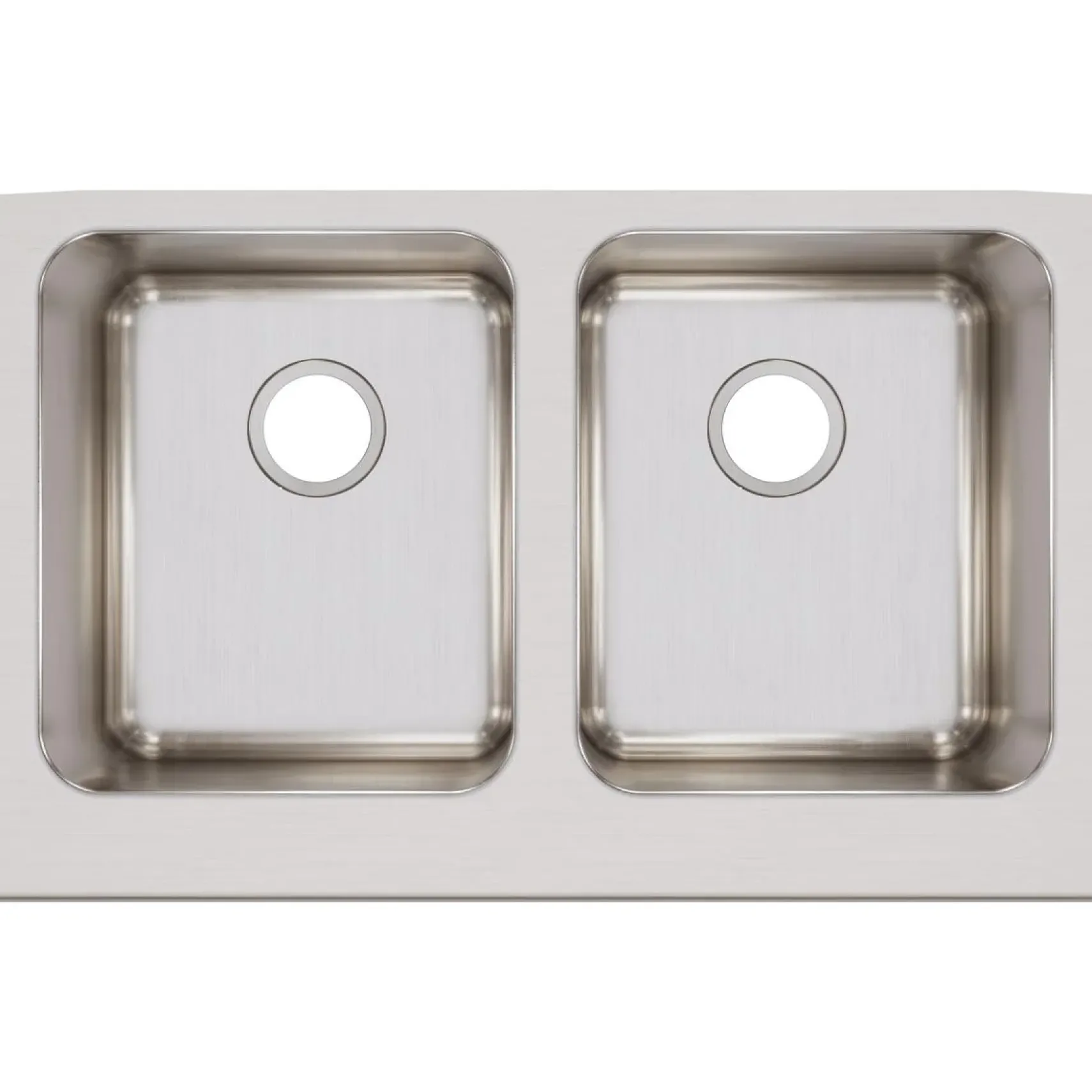 Elkay Lustertone Classic 33" Stainless Steel Farmhouse Kitchen Sink, 50/50 Double Bowl, 18 Gauge, Lustrous Satin, ELUHF3320