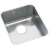 Elkay Lustertone Classic 16" Undermount Stainless Steel ADA Kitchen Sink, Lustrous Satin, 18 Gauge, ELUHAD131650
