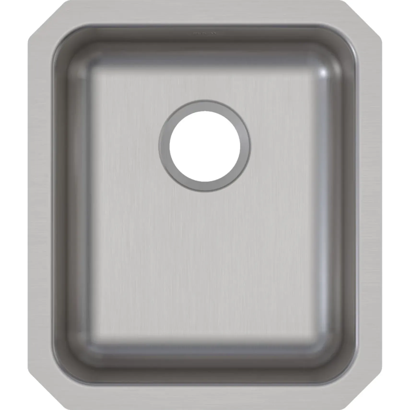 Elkay Lustertone Classic 16" Undermount Stainless Steel ADA Kitchen Sink, Lustrous Satin, 18 Gauge, ELUHAD131655