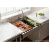 Elkay 30" Stainless Steel ADA Workstation Farmhouse Sink, Polished Satin, 1 Faucet Hole, ELDSSF30279DBG