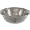 Houzer 16" Copper Bathroom Vessel Sink, Pewter, HW-TEL2V