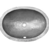 Houzer 21" Copper Flat Lip Bathroom Sink, Pewter, HW-ELI2EF
