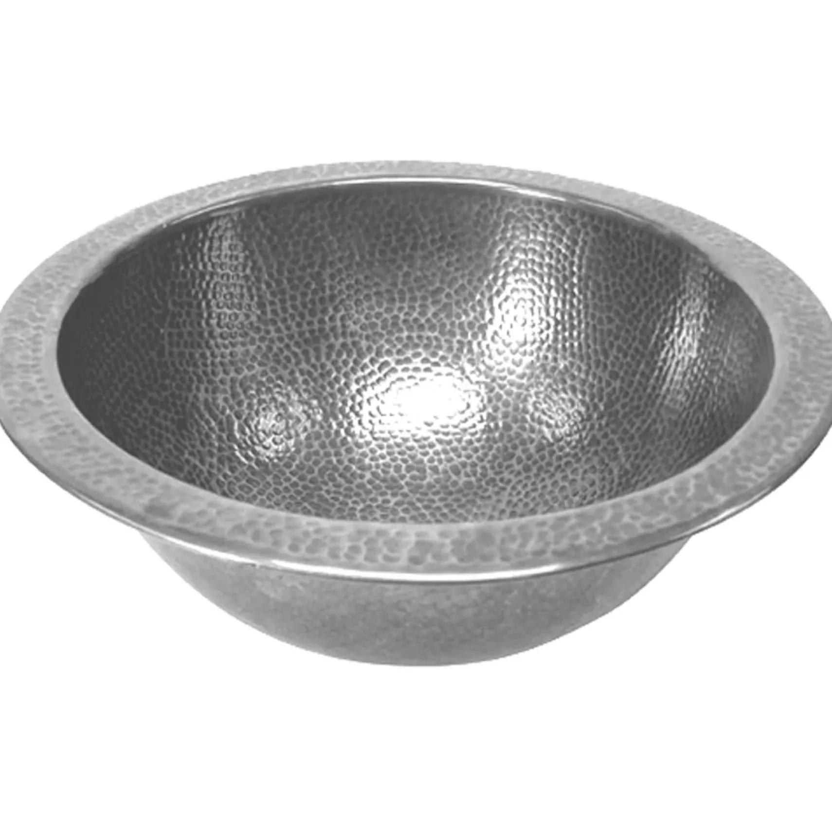 Houzer 15" Copper Flat Lip Bathroom Sink, Pewter, HW-CLA2RF