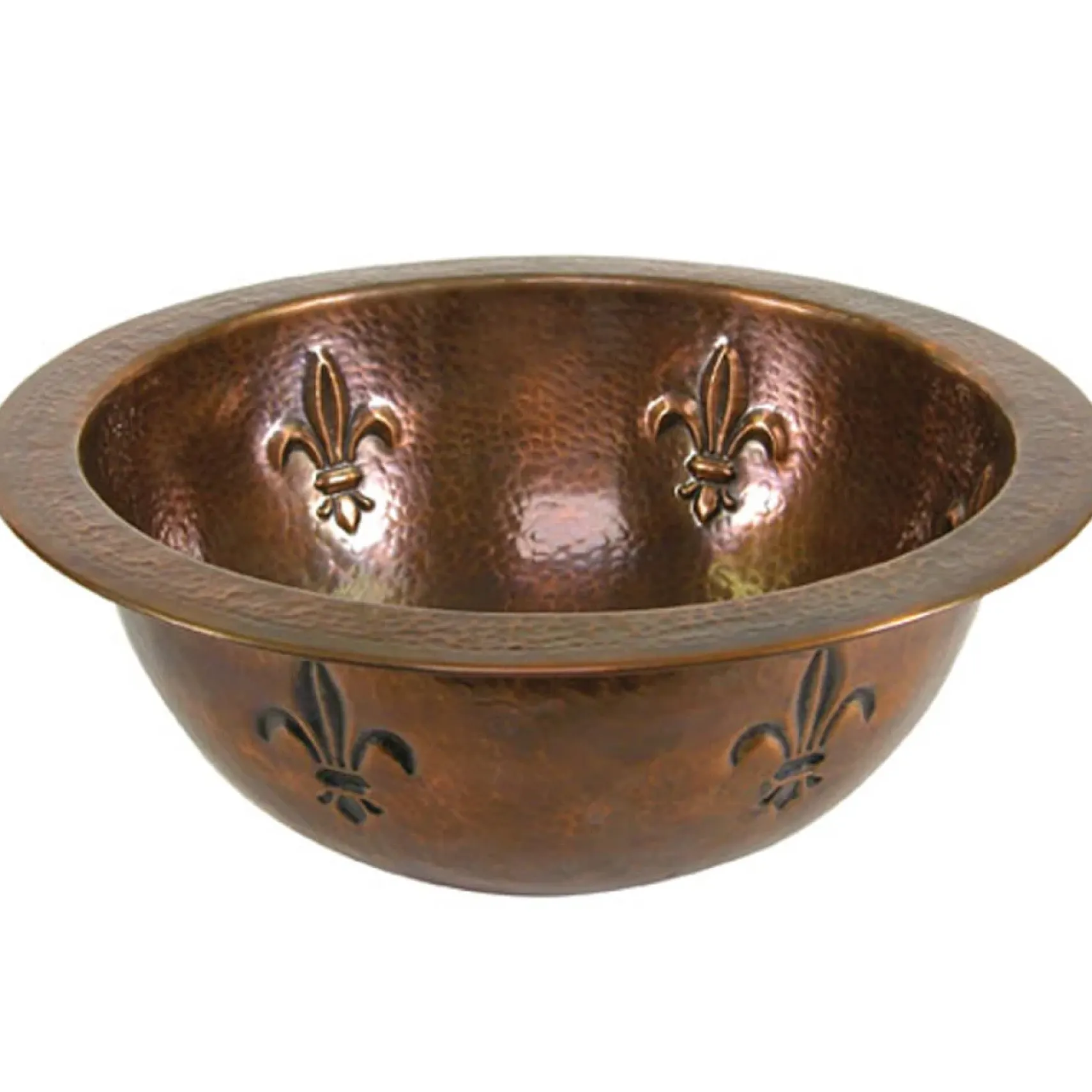 Houzer 15" Copper Flat Lip Bathroom Sink, HW-FAM1RF