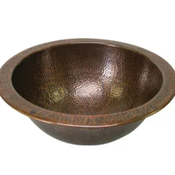 Houzer 17" Copper Flat Lip Bathroom Sink, HW-AUG1RF