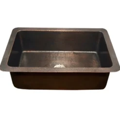 Houzer 32" Copper Undermount Large Single Bowl Kitchen Sink, HW-CHA11