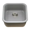 Houzer 19" Fireclay Undermount Bar Sink, Grey, Platus Series, PTB-1919 GR