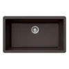 Houzer 33" Granite Undermount Single Bowl Kitchen Sink, Brown, V-100U MOCHA
