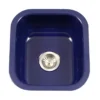 Houzer 16" Porcelain Enamel Steel Undermount Bar/Prep Sink, Blue, PCB-1750 NB