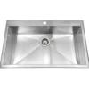 Houzer 33" Stainless Steel Topmount Single Bowl Kitchen Sink, 18 Gauge, BLS-3322