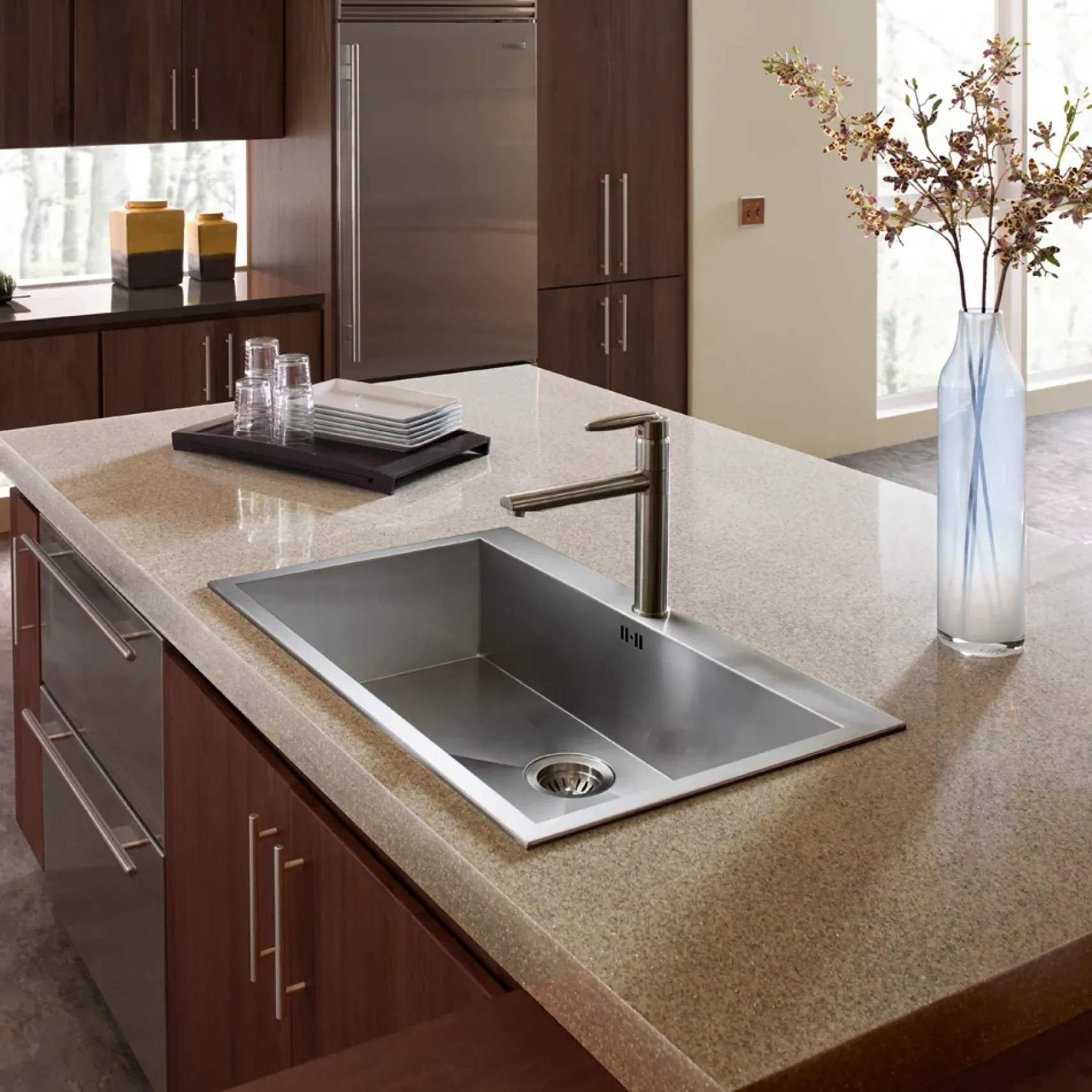 Houzer 33" Stainless Steel Topmount Single Bowl Kitchen Sink, 18 Gauge, BLS-3322
