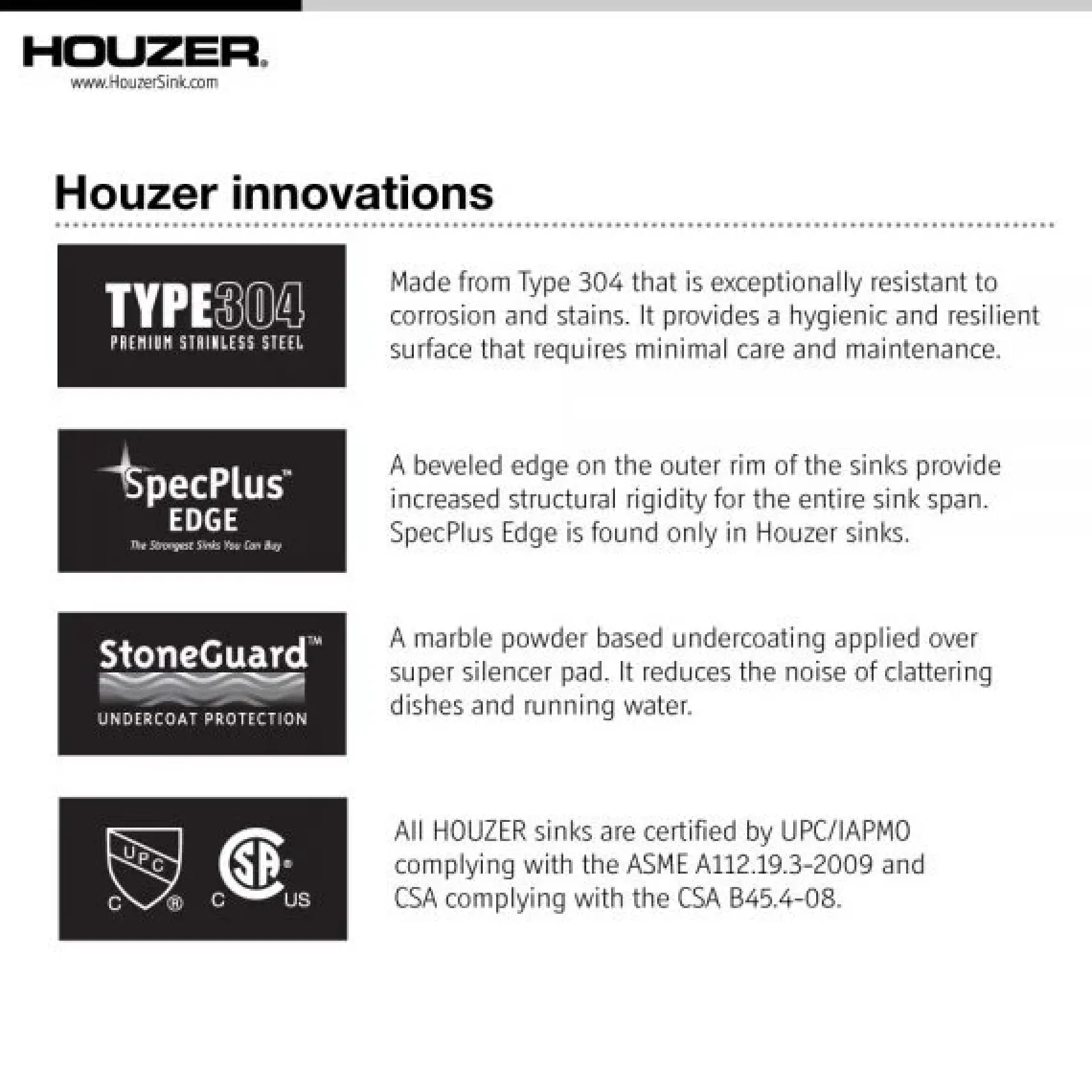 Houzer 18" Stainless Steel Topmount Round Single Bowl Bar Sink, SCF-1830-1