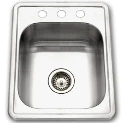 Houzer 17" Stainless Steel Topmount Bar/Prep Sink, A1722-7BS-1