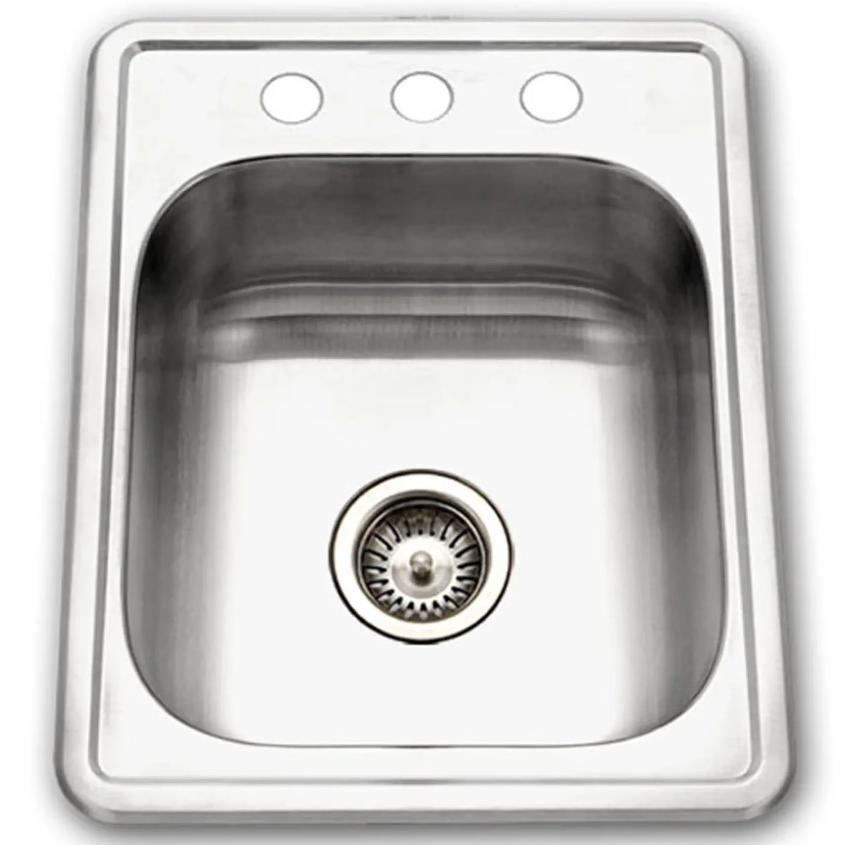 Houzer 17" Stainless Steel Topmount Bar/Prep Sink, A1722-7BS-1