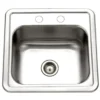 Houzer 15" Stainless Steel Topmount Bar/Prep Sink, 1515-6BS-1