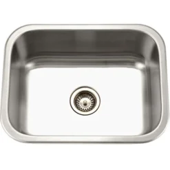Houzer 23" Stainless Steel Undermount Single Bowl Kitchen Sink, 18 Gauge, MS-2309-1