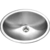 Houzer 18" Stainless Steel Undermount Bathroom Sink, Oval, CH-1800-1