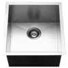 Houzer 17" Stainless Steel Undermount Zero Radius Prep Sink Bar Sink, CTR-1700