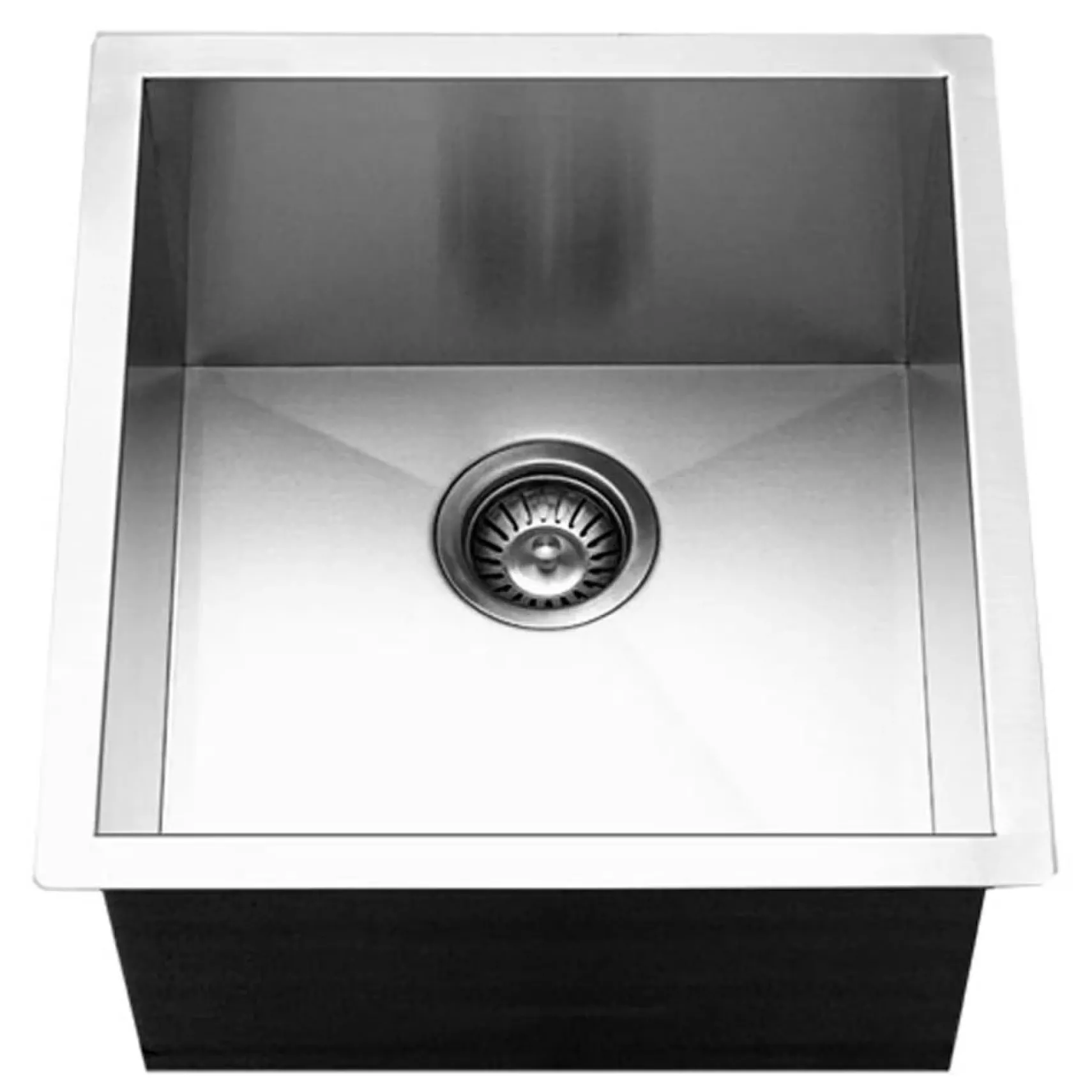 Houzer 17" Stainless Steel Undermount Zero Radius Prep Sink Bar Sink, CTR-1700