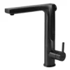 Houzer Ascend 1.75 GPM Lever Brass Kitchen Faucet, Pull Up, Matte Black, ASCPU-460-MB