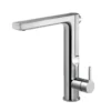 Houzer Ascend Integrated Pull Up Kitchen Faucet with CeraDox Technology Polished Chrome, ASCPU-460-PC