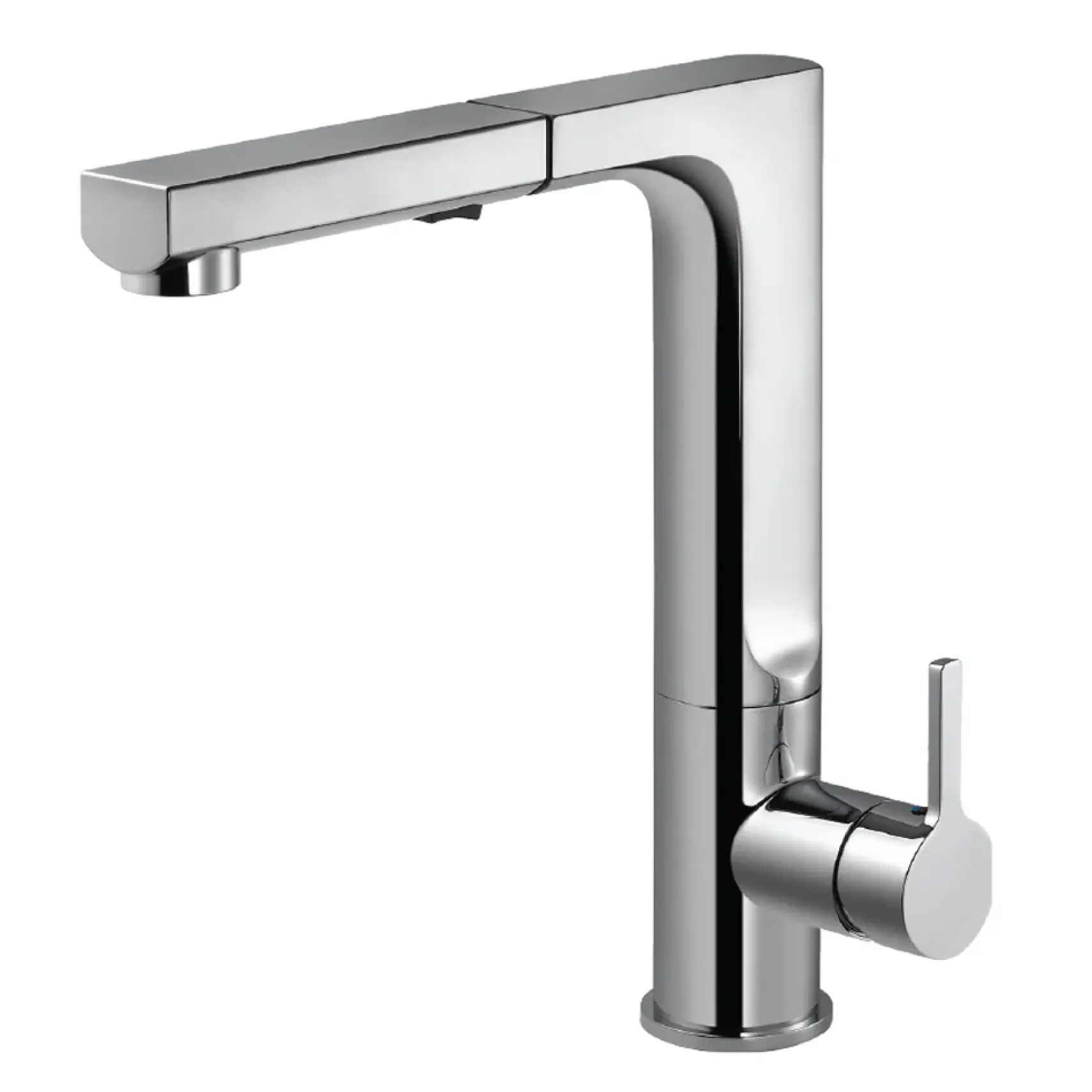 Houzer Ascend Pull Out Kitchen Faucet with CeraDox Technology Polished Chrome, ASCPO-460-PC