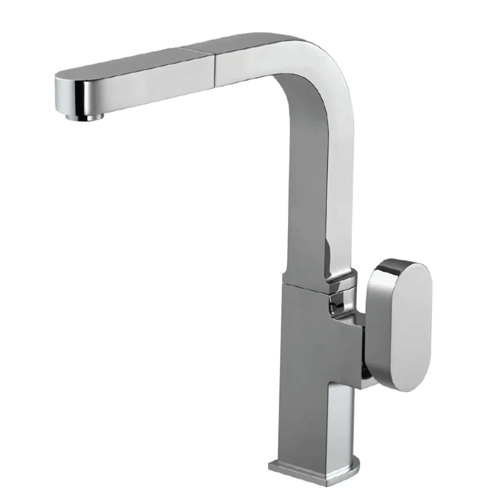 Houzer Azura Pull Out Kitchen Faucet with CeraDox Technology Polished Chrome, AZUPO-965-PC