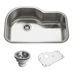 Houzer Belleo 21" Drop In/Topmount Stainless Steel Kitchen Sink, 18 Gauge, BSH-3200
