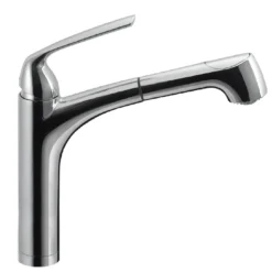 Houzer Calia Pull Out Kitchen Faucet with CeraDox Technology Polished Chrome, CALPO-561-PC