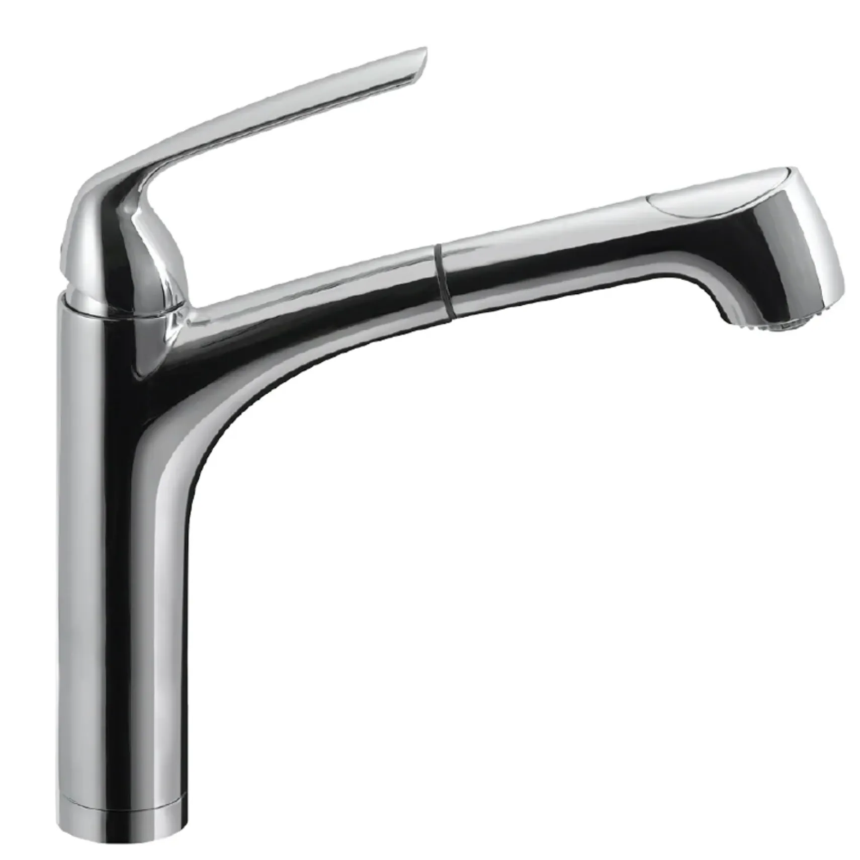 Houzer Calia Pull Out Kitchen Faucet with CeraDox Technology Polished Chrome, CALPO-561-PC