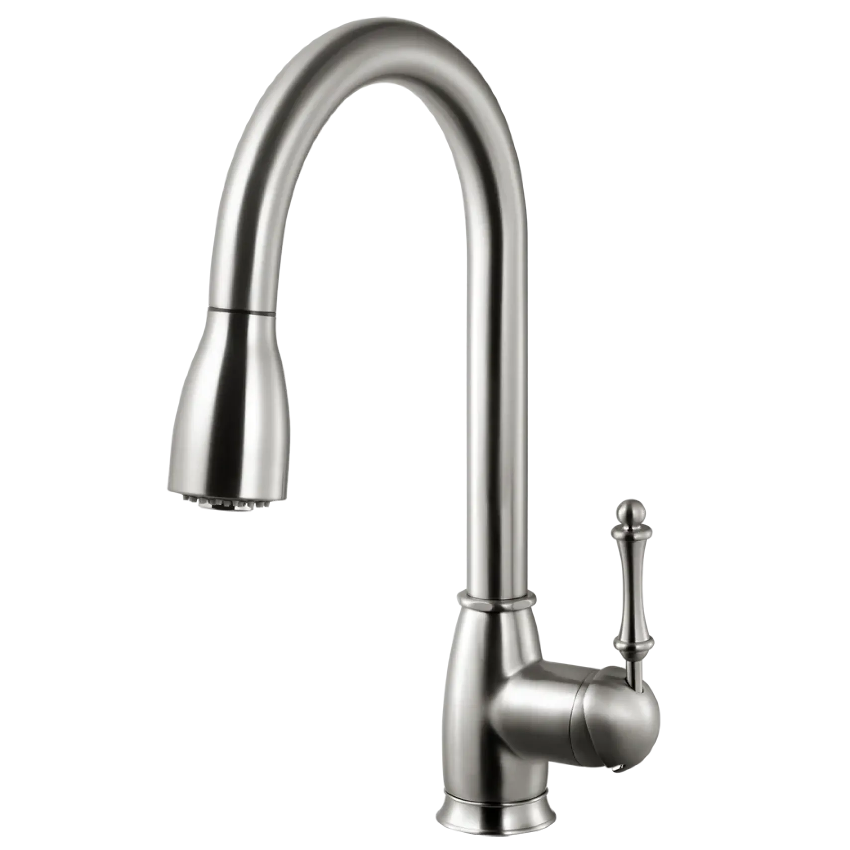 Houzer Camden Pull Down Kitchen Faucet Brushed Nickel, CAMPD-368-BN