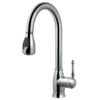 Houzer Camden Pull Down Kitchen Faucet with CeraDox Technology Polished Chrome, CAMPD-368-PC