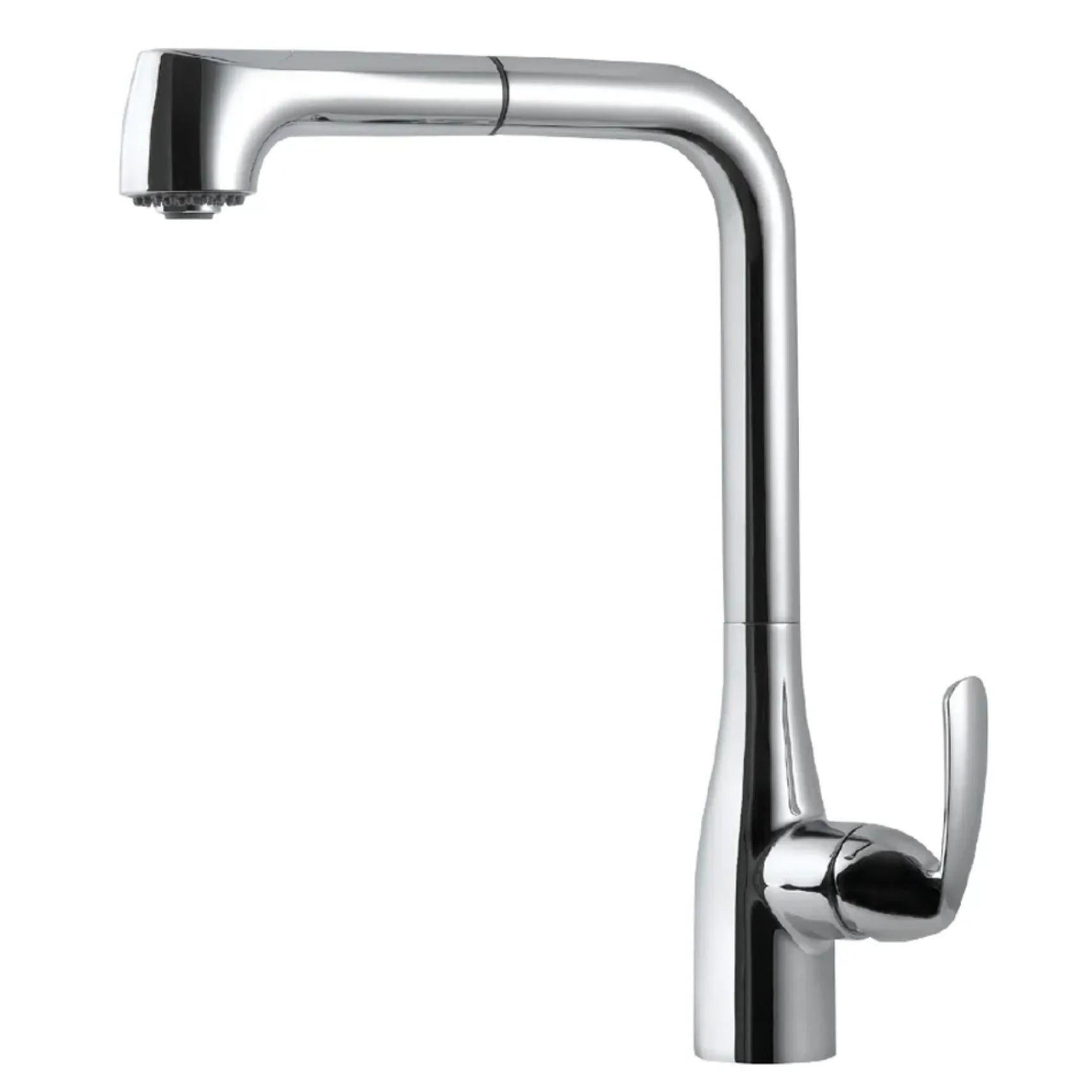 Houzer Cora Pull Out Kitchen Faucet with CeraDox Technology Polished Chrome, CORPO-554-PC