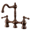 Houzer Lexington Bridge Kitchen Faucet with Sidespray Antique Copper, LEXBS-956-AC