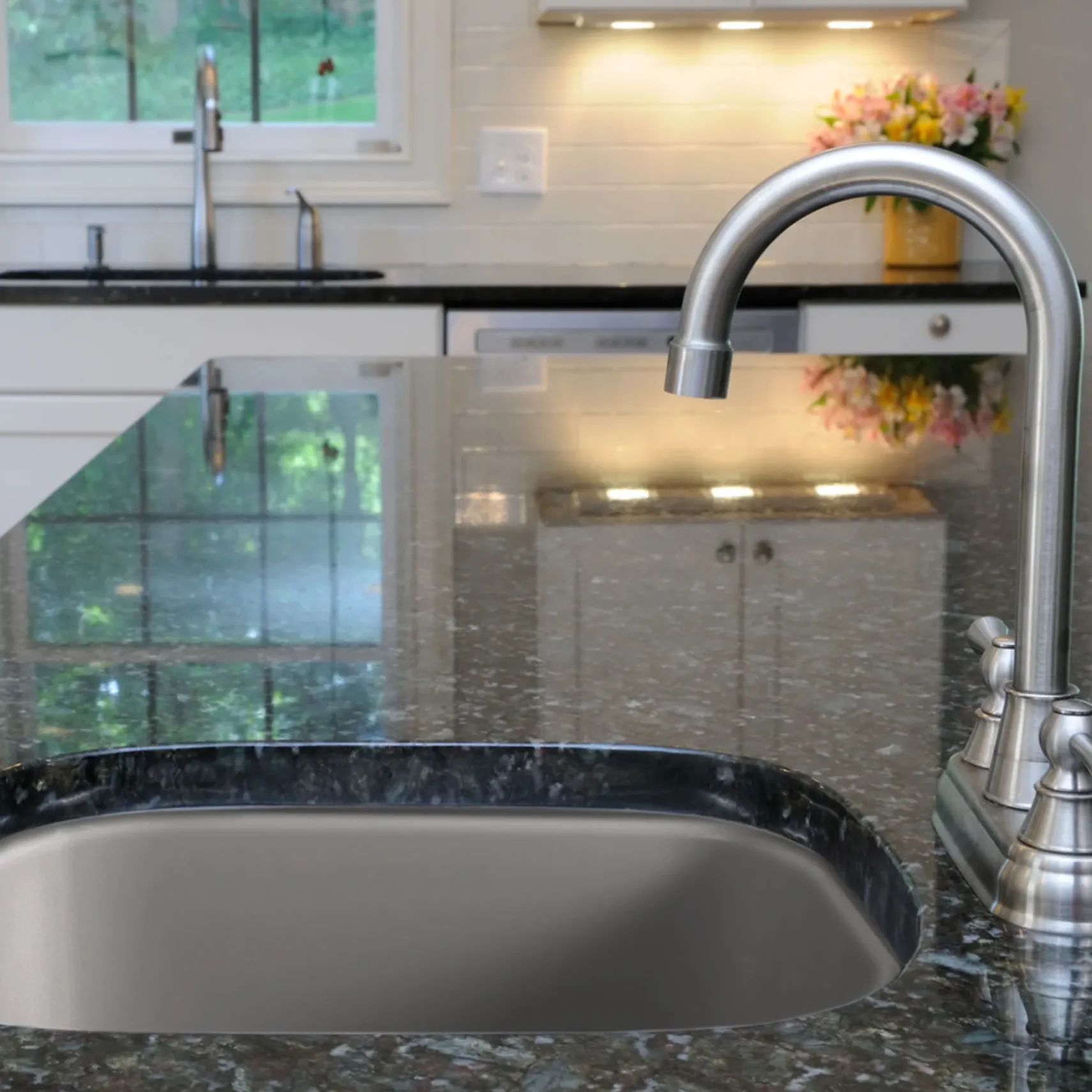 Houzer Platus 19 inch Gray Fireclay Undermount Square Single Bowl Bar Sink - PTB-1919 GR-C with Basket Strainer and Basin Grid Included