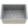 Houzer Platus 18" Undermount Fireclay Kitchen Sink, Gray, PTU-2800 GR