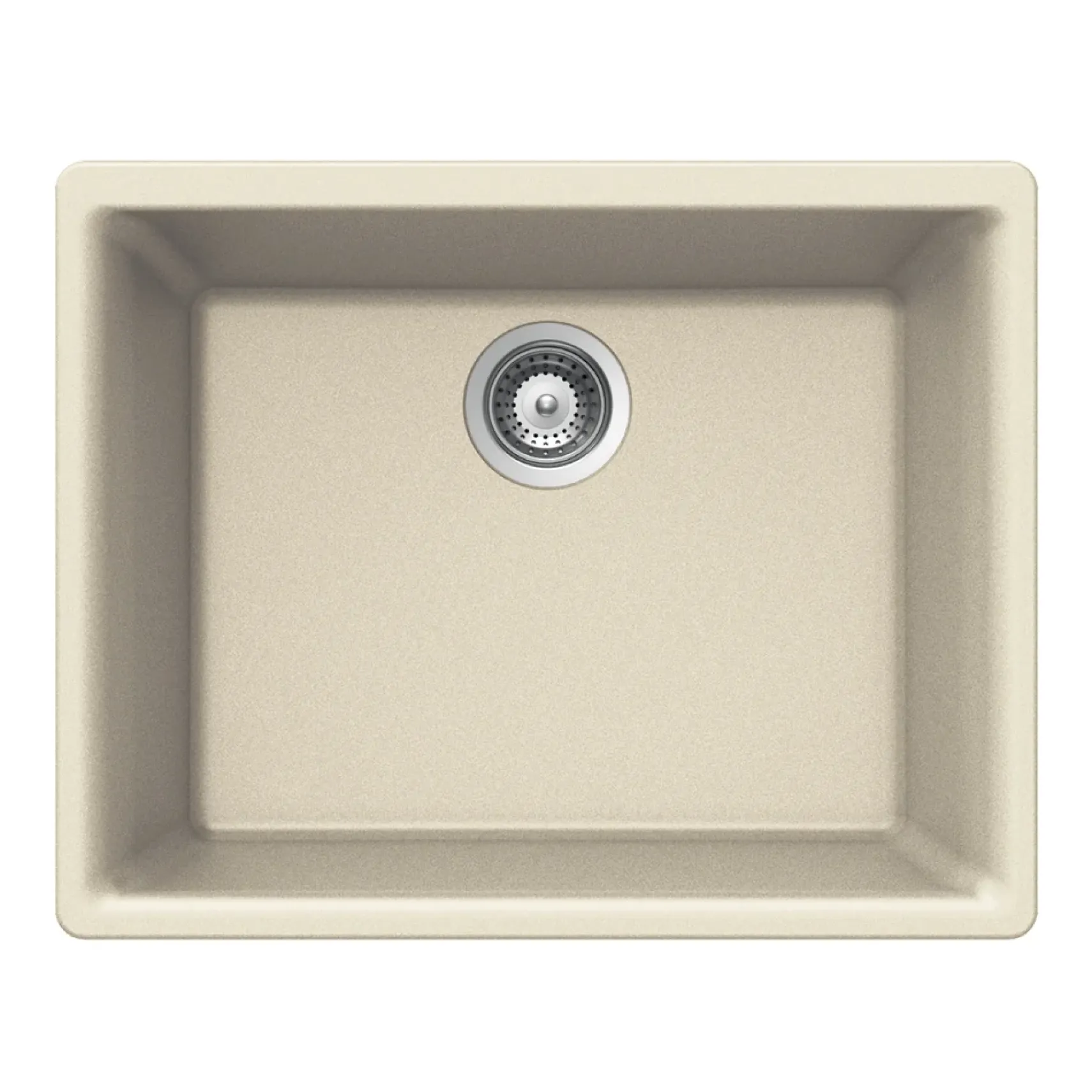 Houzer Quartztone 24 inch Linen Granite Composite Undermount Single Bowl Kitchen Sink - G-100U LINEN