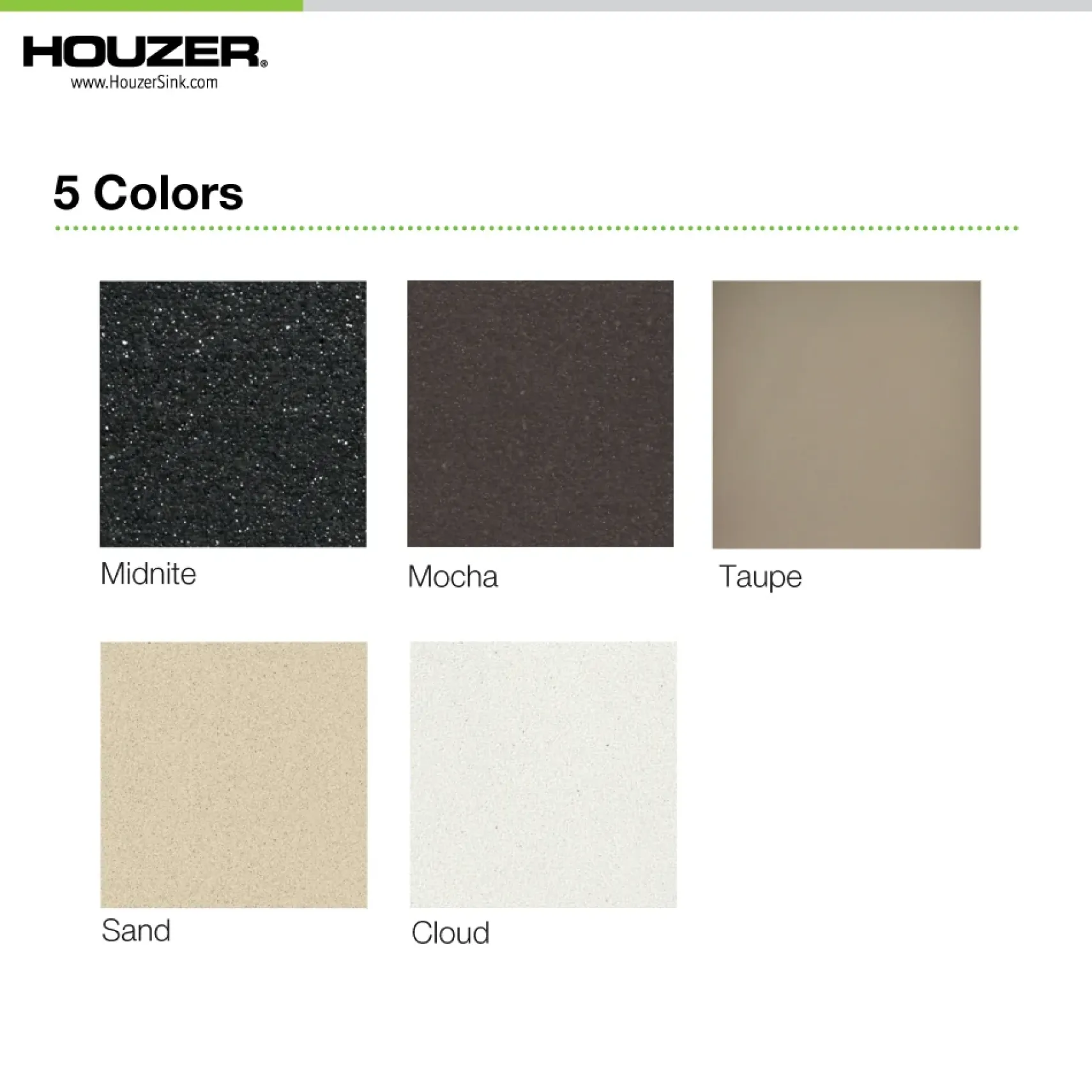 Houzer Quartztone 33 inch Sand Granite Composite Drop-in Topmount 50/50 Double Bowl Kitchen Sink - M-300 SAND