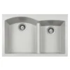 Houzer Quartztone 33 inch Thunder Drop-in Topmount 60/40 Double Bowl Granite Kitchen Sink - Granite Composite, P-175 THUNDER