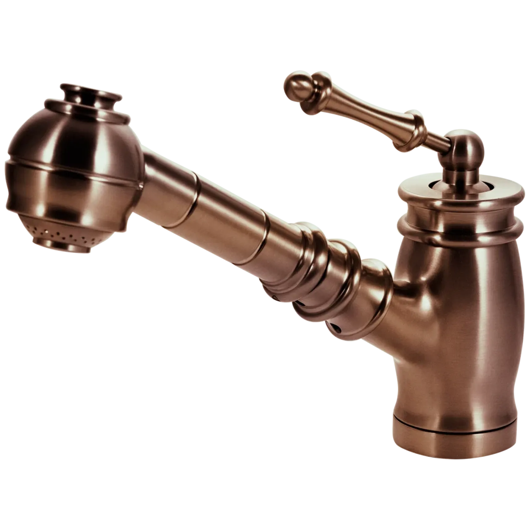 Houzer Scepter Pull Out Solid Brass Kitchen Faucet Antique Copper, SCEPO-263-AC