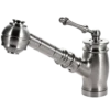 Houzer Scepter Pull Out Solid Brass Kitchen Faucet Brushed Nickel, SCEPO-263-BN