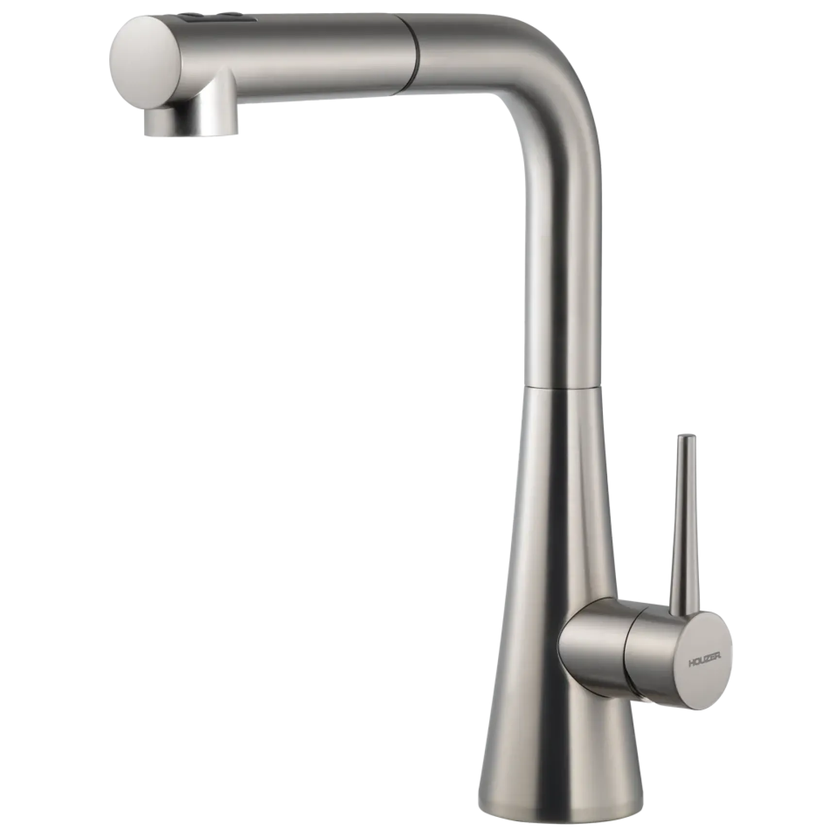 Houzer Soma Pull Out Kitchen Faucet Brushed Nickel, SOMPO-665-BN