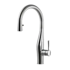 Houzer Vision Hidden Pull Down Kitchen Faucet with CeraDox Technology Polished Chrome, VISPD-869-PC