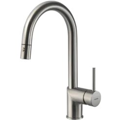 Houzer Vitale Pull Down Kitchen Faucet Brushed Nickel, VITPD-668-BN